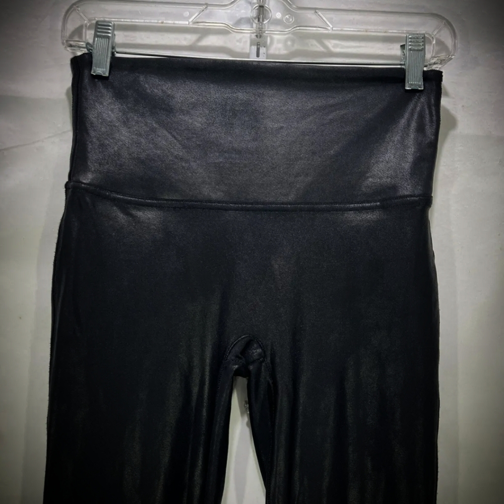 SPANX | Faux Leather Leggings Black Sz L Tall